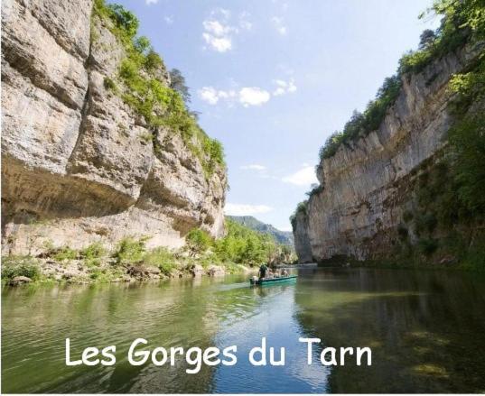Chambre Au Calme Avec Spa Privatif Gratuit Sud Aveyron Les Palmiers Des Causses Saint-Rome-de-Tarn Bagian luar foto